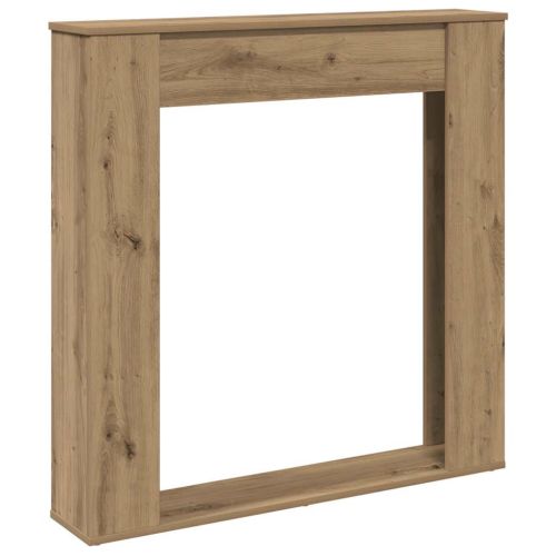 Облицовка за камина дъб артизан 100x20x100 см инженерно дърво