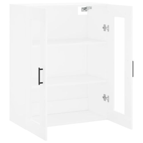 Стенен шкаф бял 69,5x34x90 см