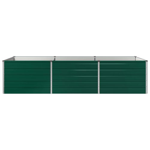 Вдигната леха за градина Зелено 240 x 80 x 55 см