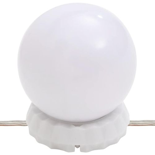 Тоалетка с LED, бетонно сива, 80x41x134,5 см