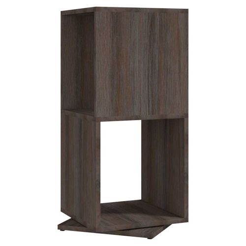 Въртящ се шкаф сив дъб сонома 34,5x34,5x75,5 см инженерно дърво