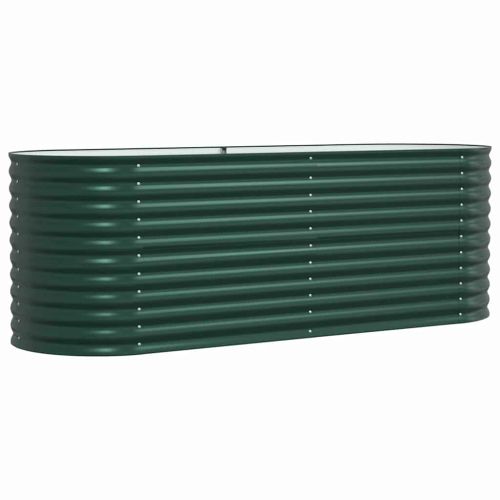 Повдигнато легло Зелено 240 x 80 x 81 cm Стомана