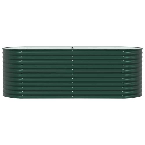 Повдигнато легло Зелено 240 x 80 x 81 cm Стомана