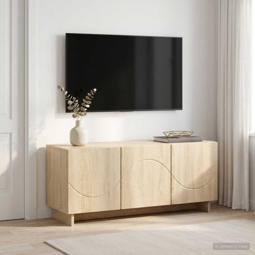 ТВ стойка 90 x 34.5 x 40 cm Дъб сонома Инженерна дървесина