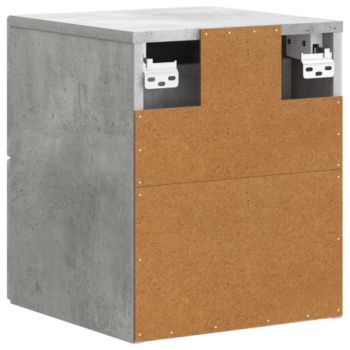 Спален шкаф с монтаж на стена Бетонно сиво 33 x 34,5 x 40 см