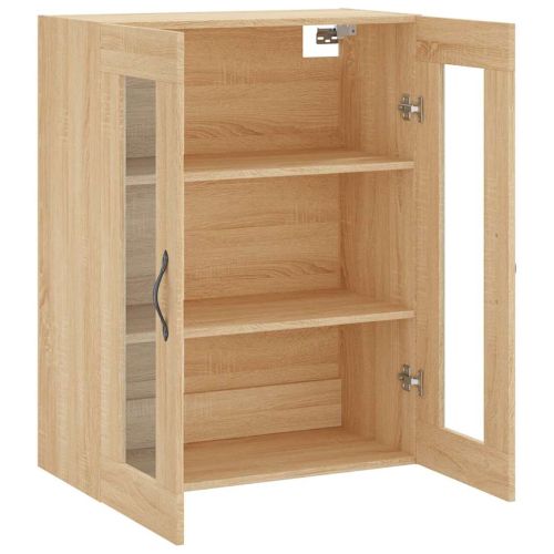 Стенен шкаф дъб сонома 69,5x34x90 см инженерно дърво