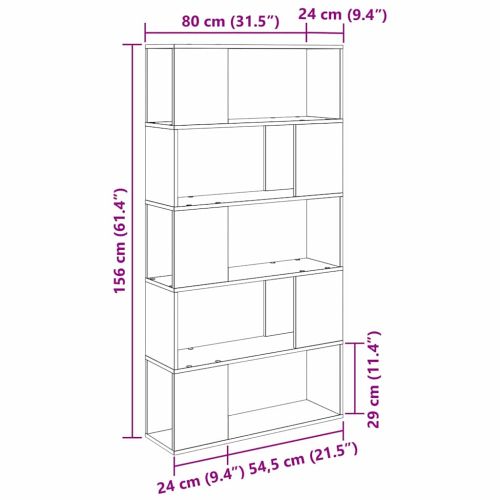 Комплект ТВ шкаф 80 x 24 x 156 см Черно Инженерна дървесина