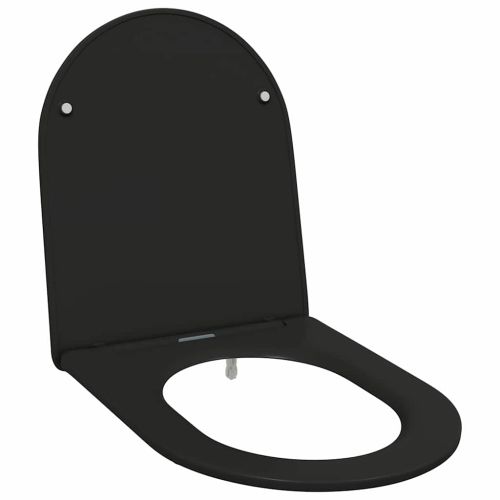 Тоалетна седалка Черно 47 x 36 x 3,4 см Дуропласт