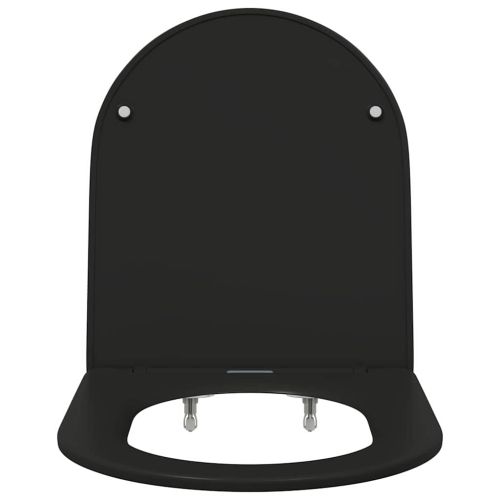 Тоалетна седалка Черно 47 x 36 x 3,4 см Дуропласт