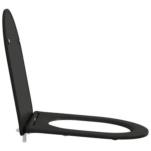 Тоалетна седалка Черно 47 x 36 x 3,4 см Дуропласт