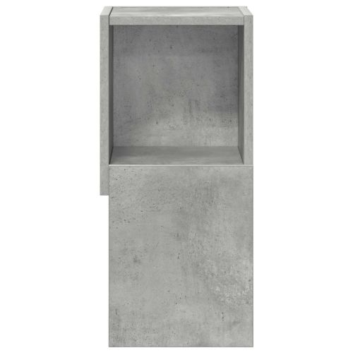 Ъглов шкаф 25,5x25x55см Инженерна дървесина Циментено сиво