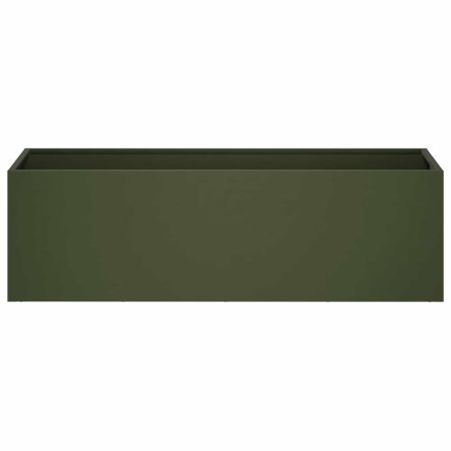 Градинска саксия Маслиненозелено 80 x 30 x 30 см