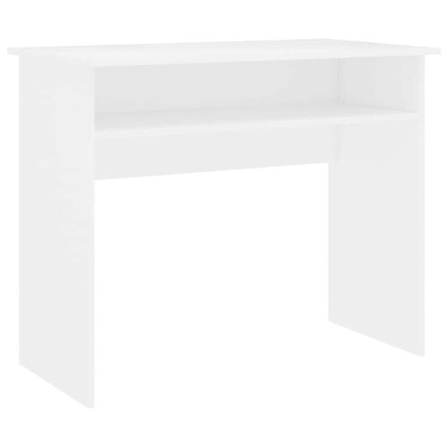 Бюро, бяло, 90x50x74 см, инженерно дърво