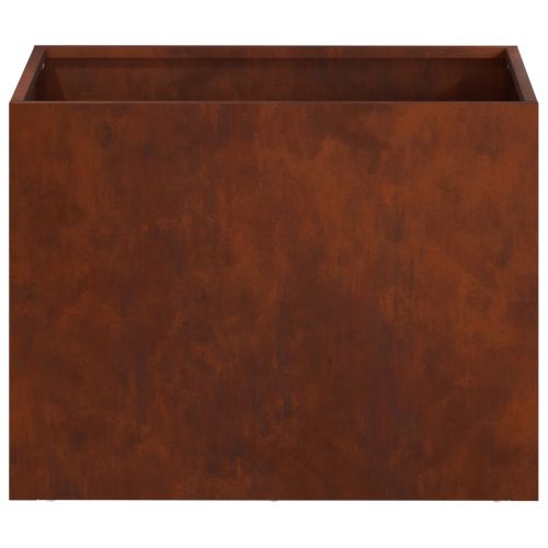 Градинска саксия 2 бр. Ръждясало 40 x 30 x 30 см