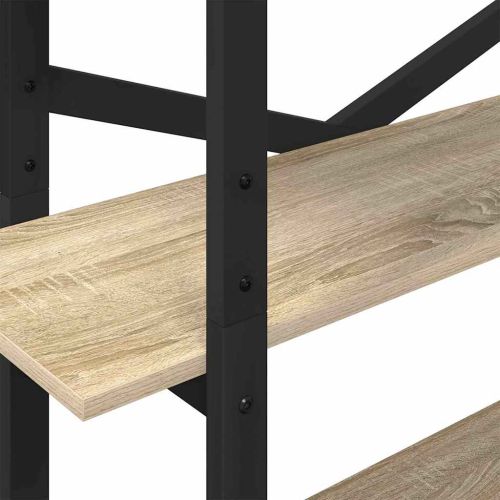 Рафт за книги 5 нива 100 x 33,5 x 178 см Инженерна дървесина