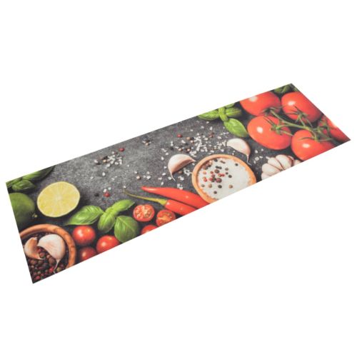 Кухненско килимче, миещо, зеленчуци, 45x150 см, кадифе