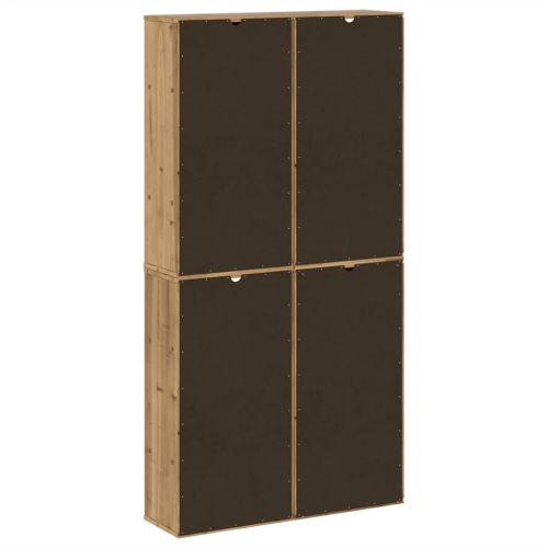 Странични шкафове 4 бр. ODDA 40x24x79 cm борово дърво масив