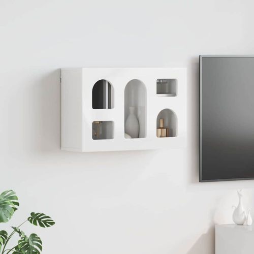 Висящ шкаф ELST Бял гланц 60 x 20 x 40 см Инженерна дървесина