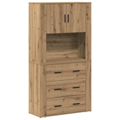 Висок шкаф Дъб 80 x 33 x 150 см Инженерна дървесина