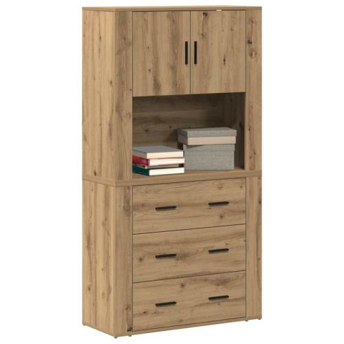 Висок шкаф Дъб 80 x 33 x 150 см Инженерна дървесина
