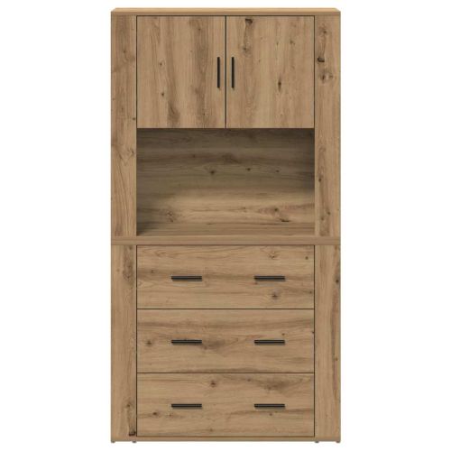 Висок шкаф Дъб 80 x 33 x 150 см Инженерна дървесина