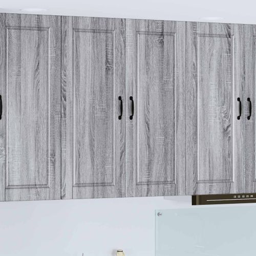 Стенен шкаф PORTO Сив Сонома 80 x 31 x 100 см