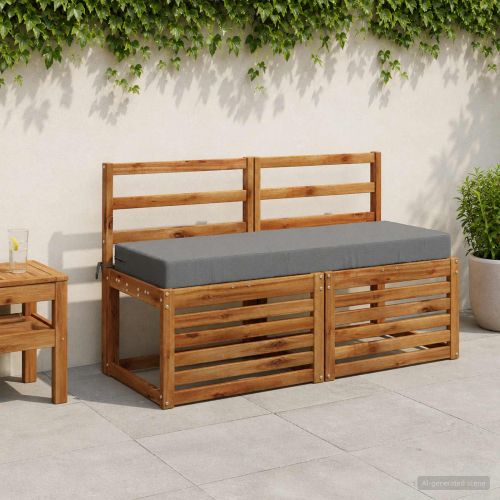 Възглавница за гръб SOEST 100% полиестер Сиво 120 x 40 x 10 см