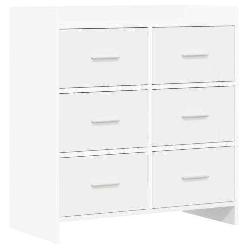 Служебен шкаф Бяло 75 x 33 x 80 см Инженерна дървесина