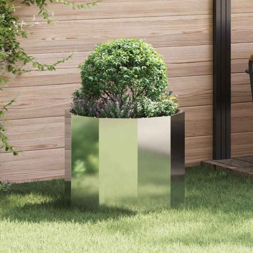 Кашпа Сребрист 60 x 60 x 50 см Галванизирана стомана