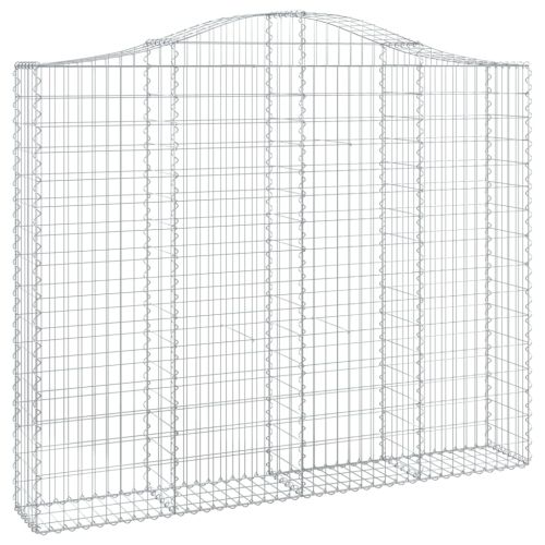 Габионни кошници арка 4 бр 200x30x160/180 см поцинковано желязо