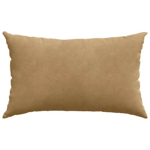 Диван възглавници 2 pcs Кафяво 50 x 30 cm Кордюрова тъкан
