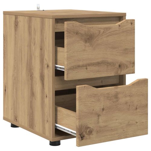 Шкаф за съхранение 40 x 48 x 57 см Инженерна дървесина Дъб