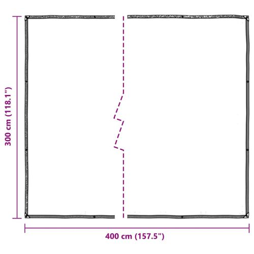 Прозрачен брезент с капси 3x4 м, полиетилен