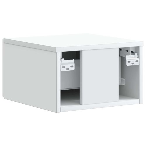 Спален шкаф с монтаж на стена 2 бр. Бяло 34,5 x 33 x 20 см