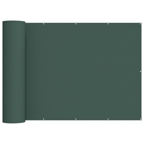 Прозорец за балкон 150 x 500 cm Тъкан с PU покритие Тъмнозелено