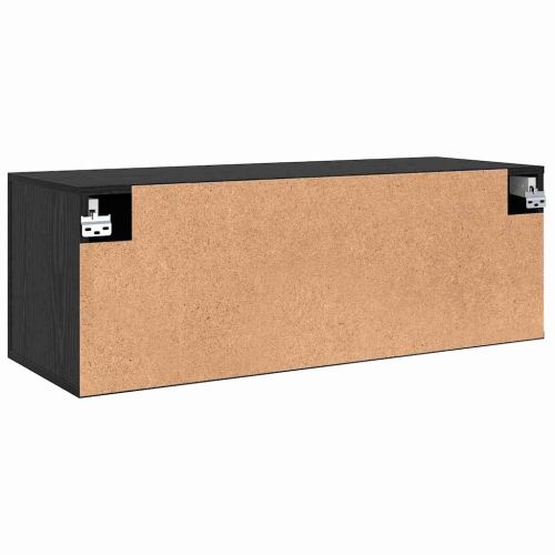 Стенен шкаф 100 x 36.5 x 35 cm Инженерна дървесина Черен дъб