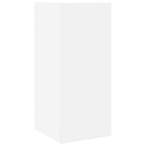 Странични маси с рафт, 2 бр, бели, 25,5x27x60 см