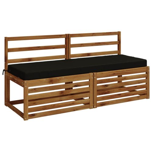 Възглавница за пейка SOEST 100% полиестер Черно 150 x 50 x 8 см