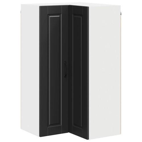 Стенно ъглово шкафче PORTO Черно 57 x 57 x 100 см