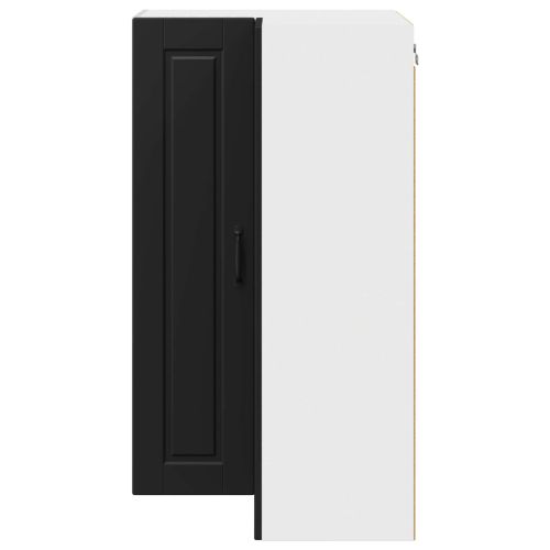 Стенно ъглово шкафче PORTO Черно 57 x 57 x 100 см