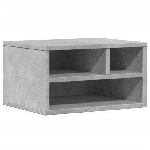 Стойка за принтер, бетонно сива, 40x32x22,5 см, инженерно дърво