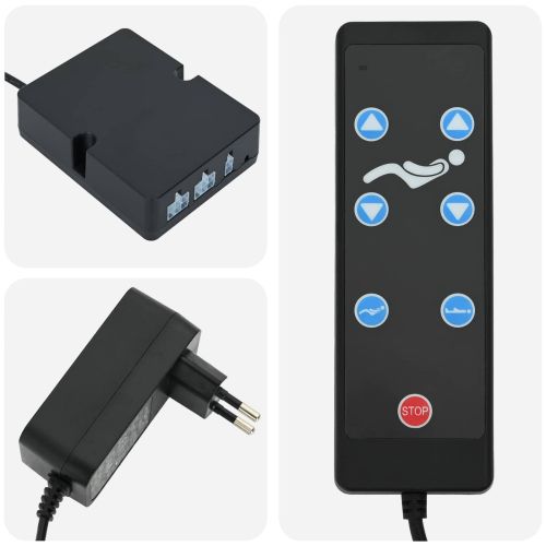 Електрическа регулируема рамка за легло Бяло 193 x 200 см