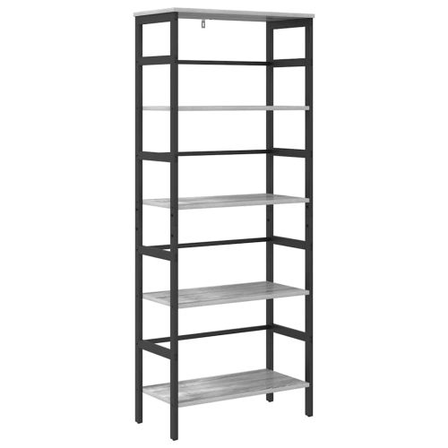 Рафт за книги 4 нива 60 х 29,5 х 149 см Инженерна дървесина