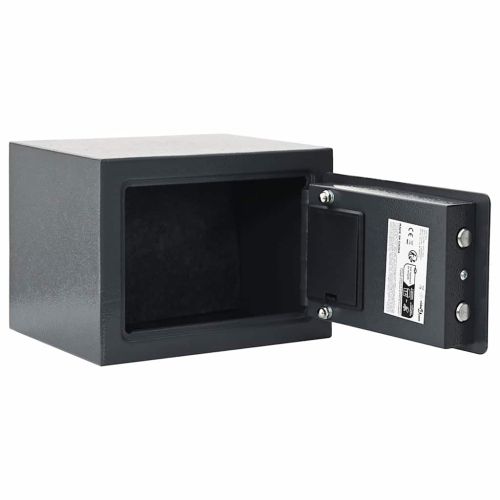 Цифров сейф с заключване Тъмносив 23 x 17 x 17 см Стомана