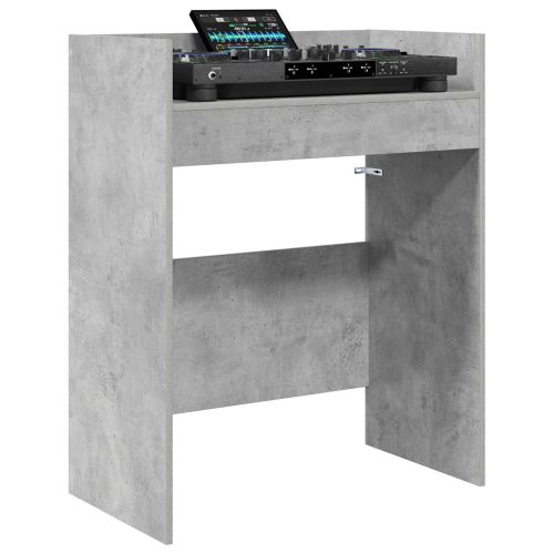 DJ маса Бетонно сиво 82 x 45 x 102 см Инженерна дървесина