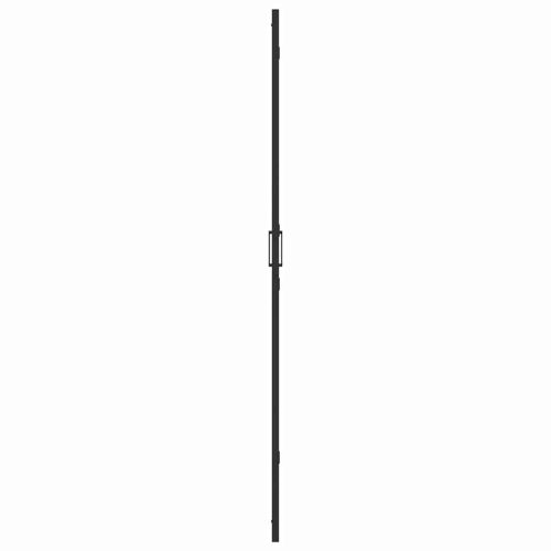 Стена за душ с влизане Черно 120 x 6,5 x 190 см