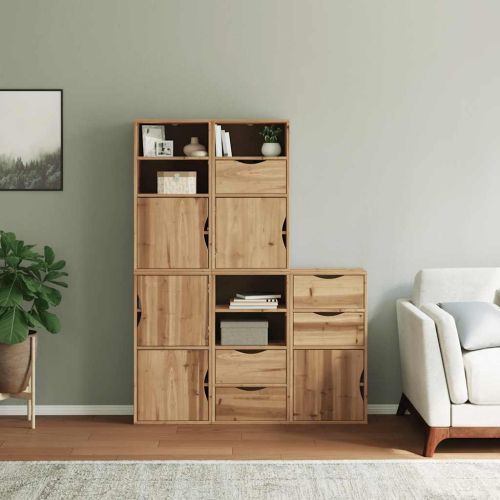 Странични шкафове 5 бр. ODDA 40x24x79 cm борово дърво масив
