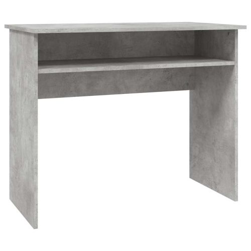 Бюро, бетонно сиво, 90x50x74 см, инженерно дърво