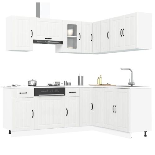 Комплект кухненски шкафове от 11 части Kalmar, инженерно дърво