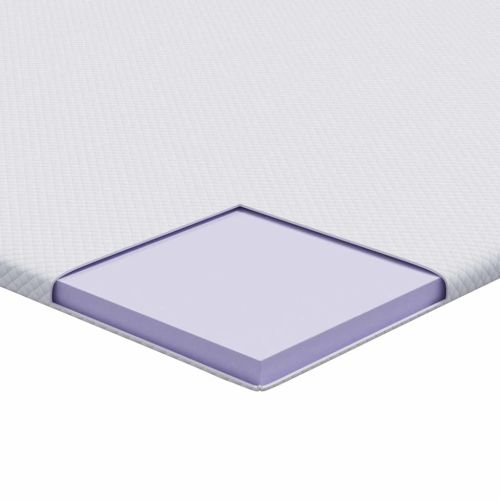 Топер за матрак от мемори пяна 100 x 200 cm Thick Меко Бяло